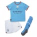 Manchester City Joao Cancelo #7 Hjemmebanetrøje Børn 2022-23 Kortærmet (+ Korte bukser)